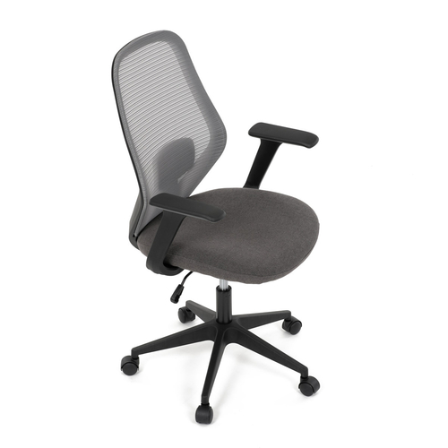 Kancelářská židle, houpací mechanismus, šedá síťovina, KA-V3149 GREY