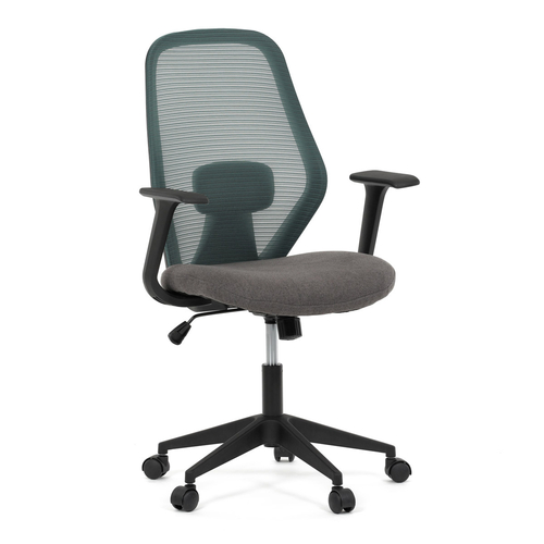 Kancelářská židle, houpací mechanismus, zelená síťovina, KA-V3149 GRN