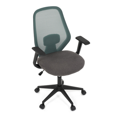 Kancelářská židle, houpací mechanismus, zelená síťovina, KA-V3149 GRN