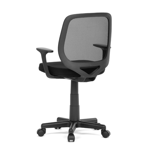 Kancelářská židle, černá látka, plastový kříž