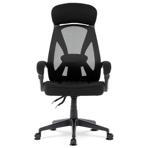 Kancelářská židle, houpací mechanismus, černá síťovina, KA-Y309 BK