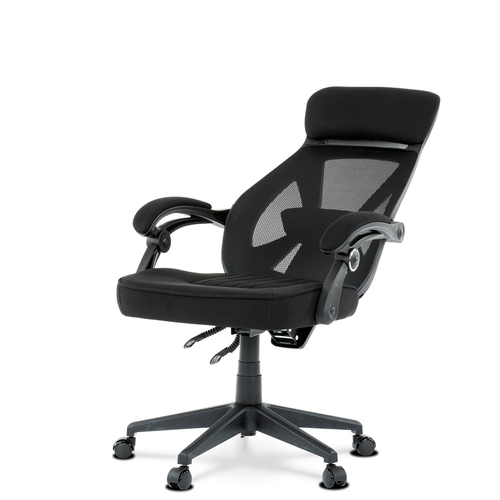 Kancelářská židle, houpací mechanismus, černá síťovina, KA-Y309 BK