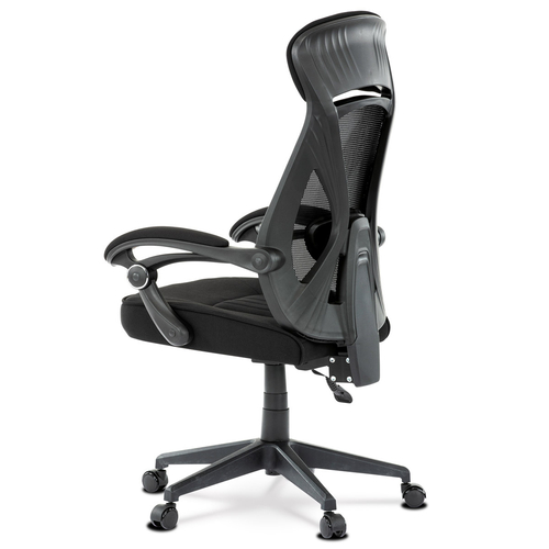 Kancelářská židle, houpací mechanismus, černá síťovina, KA-Y309 BK