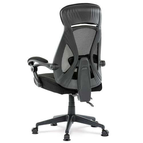 Kancelářská židle, houpací mechanismus, černá síťovina, KA-Y309 BK