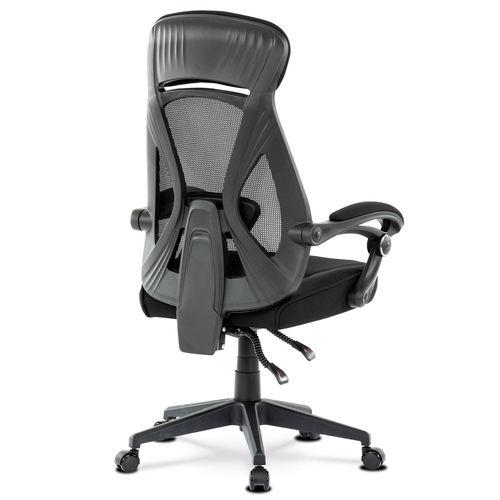 Kancelářská židle, houpací mechanismus, černá síťovina, KA-Y309 BK