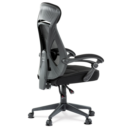 Kancelářská židle, houpací mechanismus, černá síťovina, KA-Y309 BK