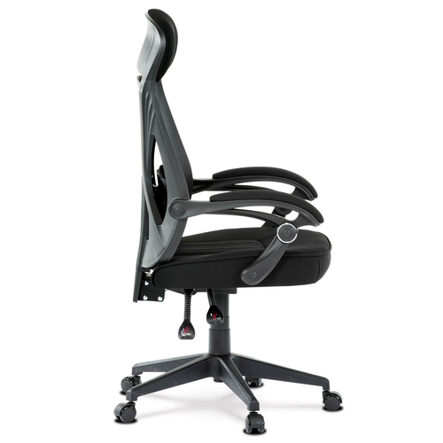Kancelářská židle, houpací mechanismus, černá síťovina, KA-Y309 BK