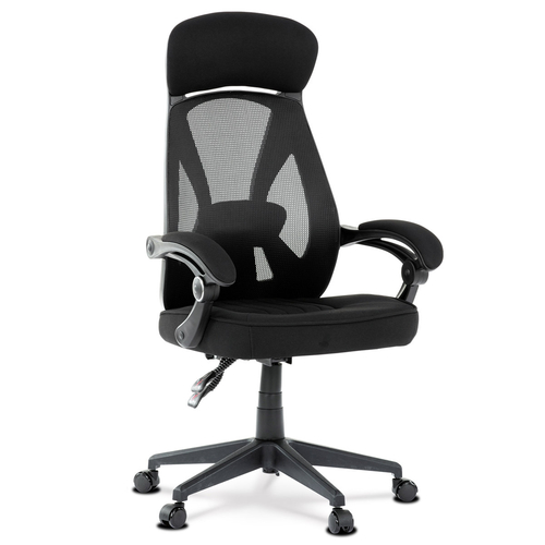 Kancelářská židle, houpací mechanismus, černá síťovina, KA-Y309 BK