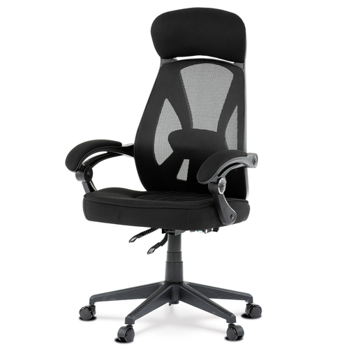 Kancelářská židle, houpací mechanismus, černá síťovina, KA-Y309 BK