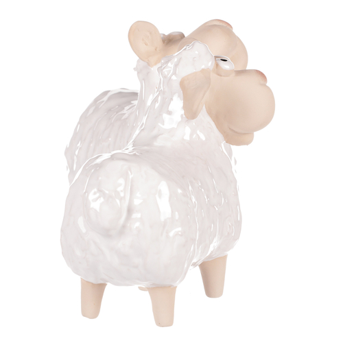 Ovečka - keramická figurka, bílá, mix 2, cena za 1 ks