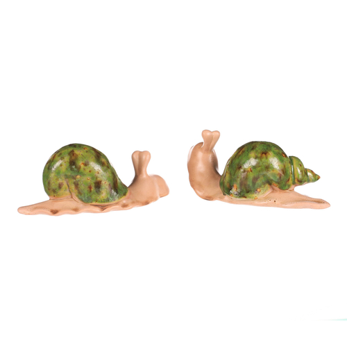 Šnek - keramická figurka, mix 2 druhů, cena za 1 ks