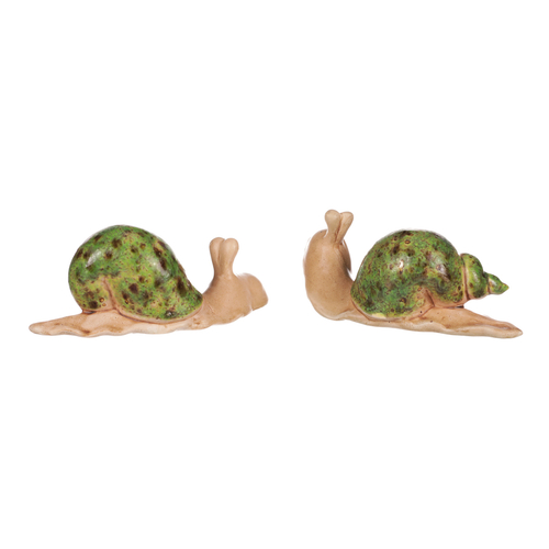 Šnek - keramická figurka, mix 2 druhů, cena za 1 ks