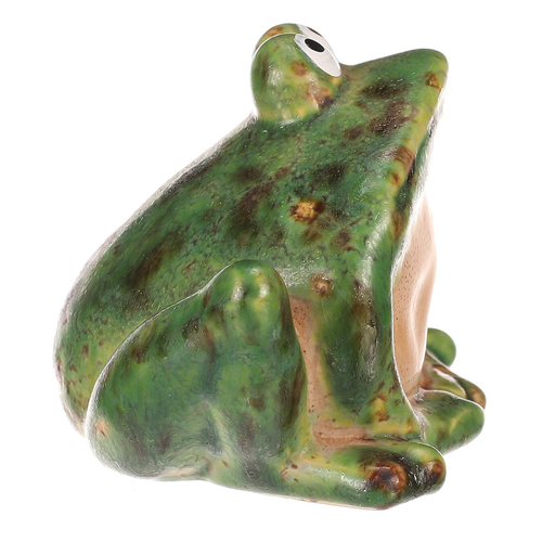 Žába - keramická figurka, zelená, mix 2 druhů, cena za 1 ks