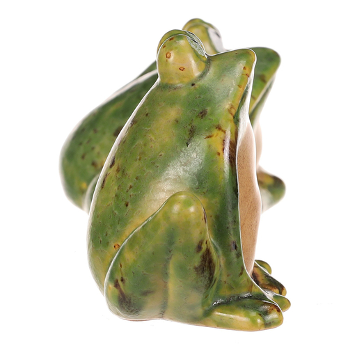 Žába - keramická figurka, zelená, mix 2 druhů, cena za 1 ks