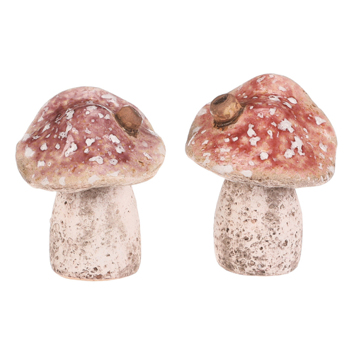 Domeček keramický - houba, mix 2 druhů, cena za 1 ks