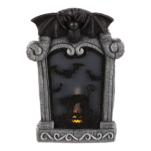 Náhrobek z magnesia - Halloween, LED osvětlení