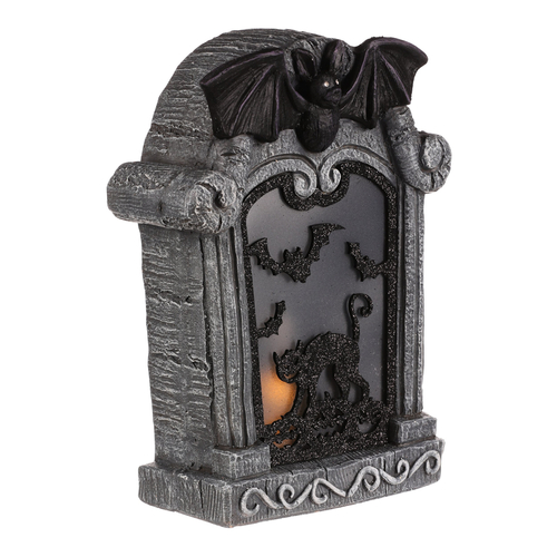 Náhrobek z magnesia - Halloween, LED osvětlení