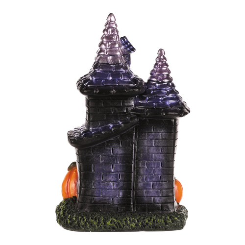 Dům z magnesia - Halloween, LED osvětl., černý s dýněmi