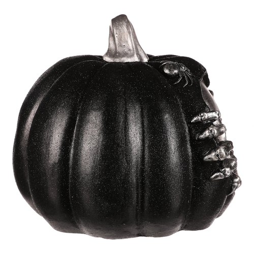 Dýně s lebkou - Halloween, magnesium, LED osvětlení