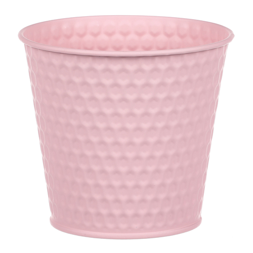 Obal kovový - kulatý, v růžové barvě