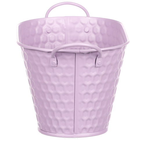 Obal kovový - truhlík, ve světle fialové barvě