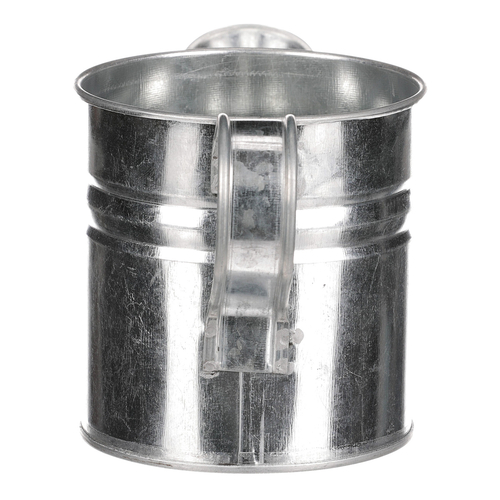 Obal na květiny - konev, zinkový, barva stříbrná