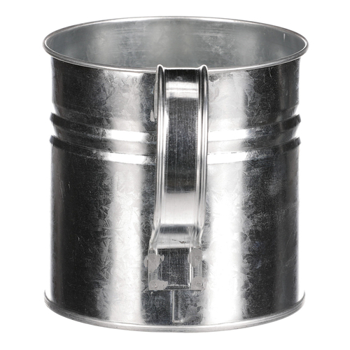 Obal na květiny - konev, zinkový, barva stříbrná