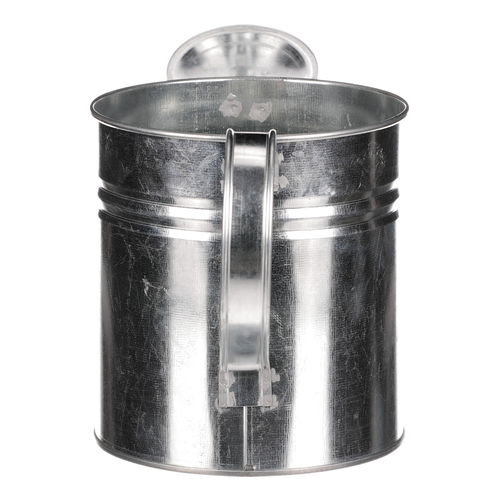 Obal na květiny - konev, zinkový, barva stříbrná