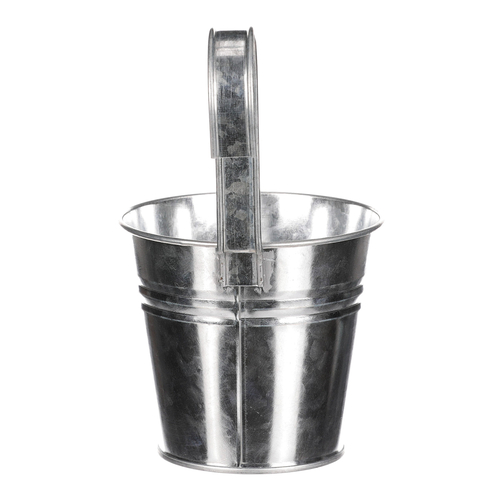 Obal na květiny - na zavěšení, zinkový, barva stříbrná