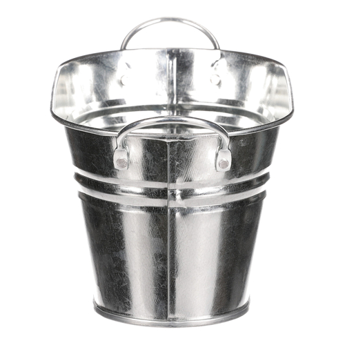 Obal na květiny - truhlík, zinkový, barva stříbrná