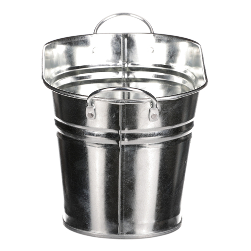 Obal na květiny - truhlík, zinkový, barva stříbrná