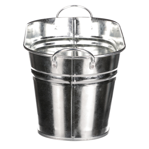 Obal na květiny - truhlík, zinkový, barva stříbrná