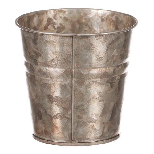 Obal kovový - kulatý, zinkový, barva měděná