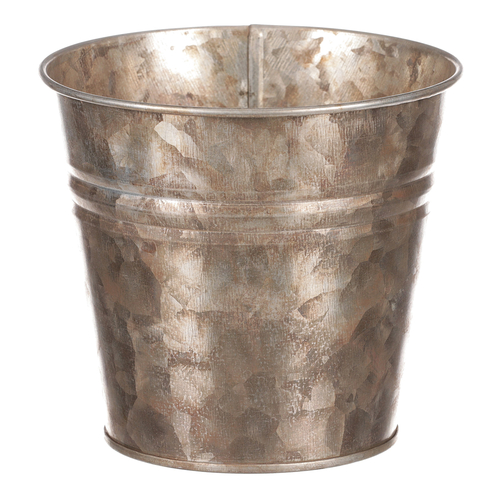 Obal kovový - kulatý, zinkový, barva měděná