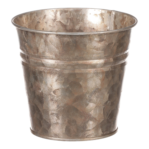 Obal kovový - kulatý, zinkový, barva měděná