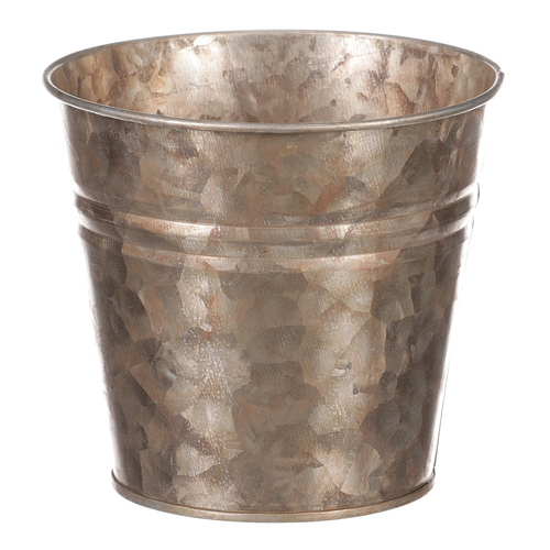 Obal kovový - kulatý, zinkový, barva měděná