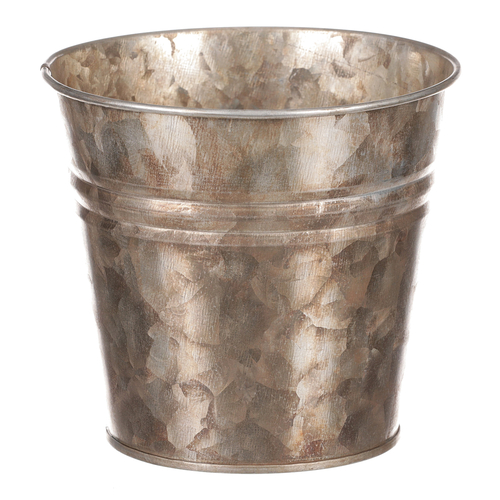 Obal kovový - kulatý, zinkový, barva měděná