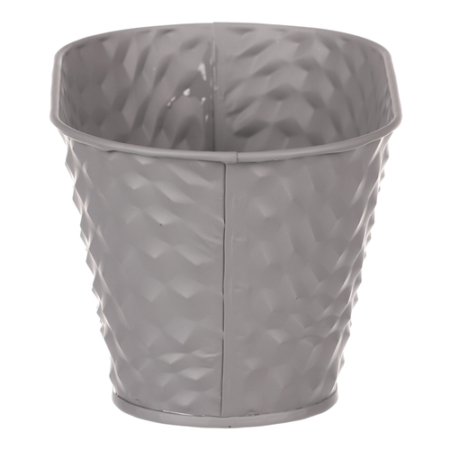 Obal kovový - truhlík, barva šedá