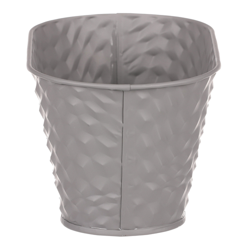 Obal kovový - truhlík, barva šedá