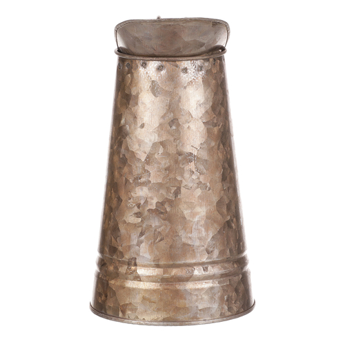 Váza kovová - tvar konve, zinková, barva měděná