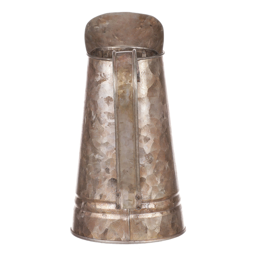 Váza kovová - tvar konve, zinková, barva měděná