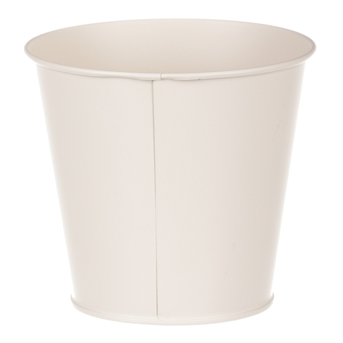 Obal kovový - motiv kvetoucího máku, krémový