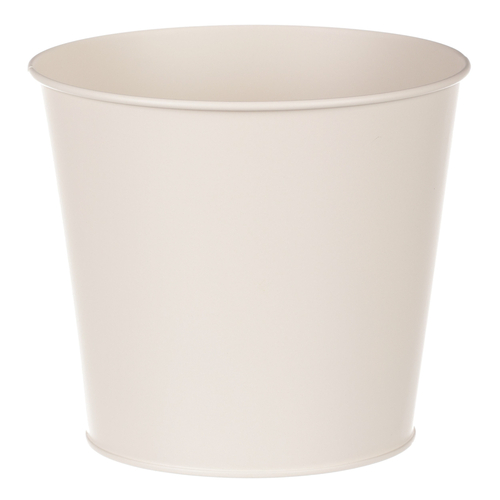 Obal kovový - motiv kvetoucího máku, krémový