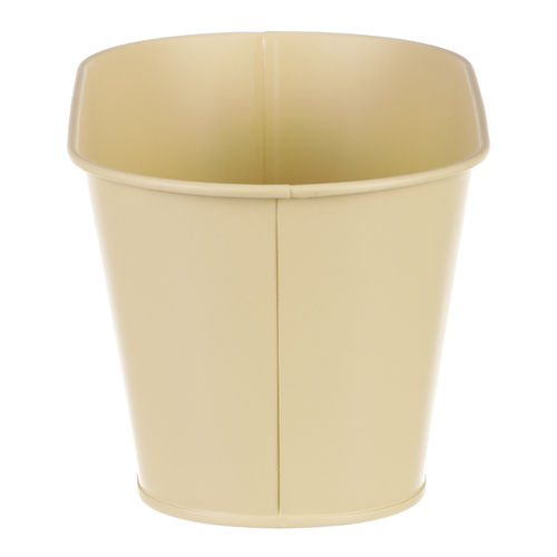 Truhlík kovový - motiv kvetoucího máku, žlutý