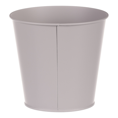 Obal kovový - motiv ptáčka, barva šedá