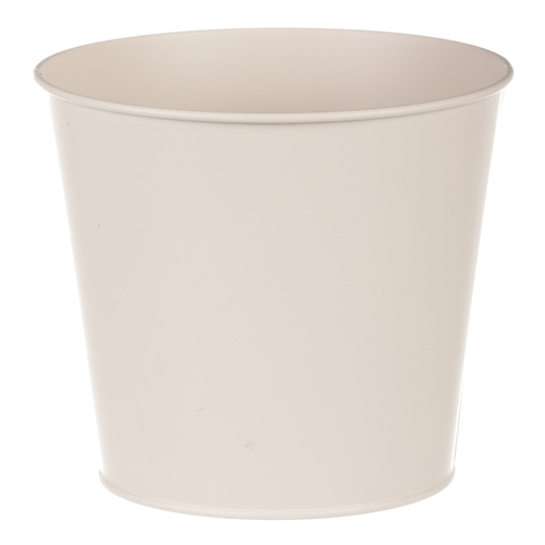 Obal kovový - motiv ptáčka, barva krémová