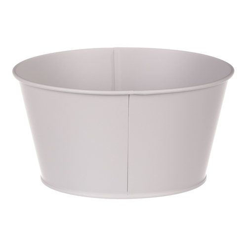 Obal kovový - nízký, motiv ptáčka, barva šedá