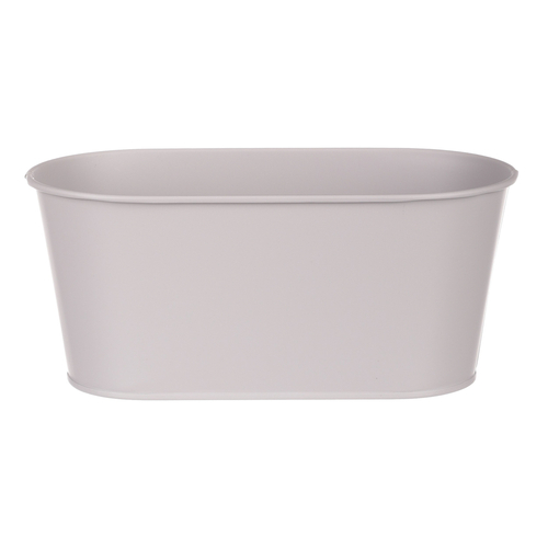 Truhlík kovový - motiv ptáčka, barva šedá