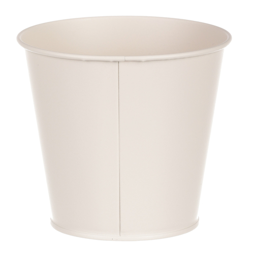 Obal kovový - motiv včelky, barva krémová