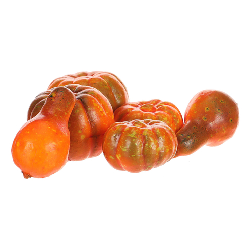 Dýně umělá - mix tvarů, oranžová, cena za balení (6 ks)